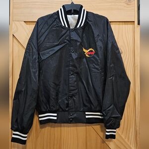 Vintage | Auburn Sportswear Black Light Jacket with NAR Embroidered Logo | Large